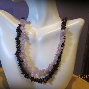 Amethyst and Garnet beads